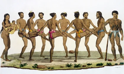 Tanz der Karolineninsulaner, Tafel 22 aus 